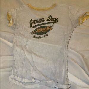 🛍️SOLD🛍️ Green Day Sheer White T-Shirt